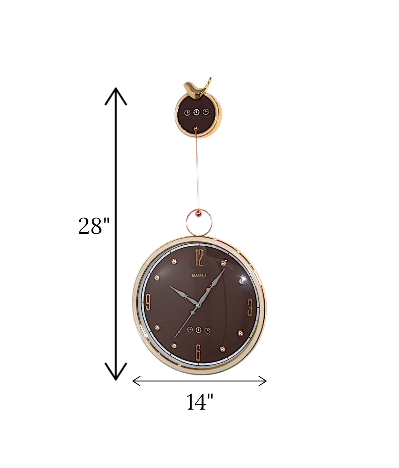 wall clock pendulum & sparrow coffee china - Image 2
