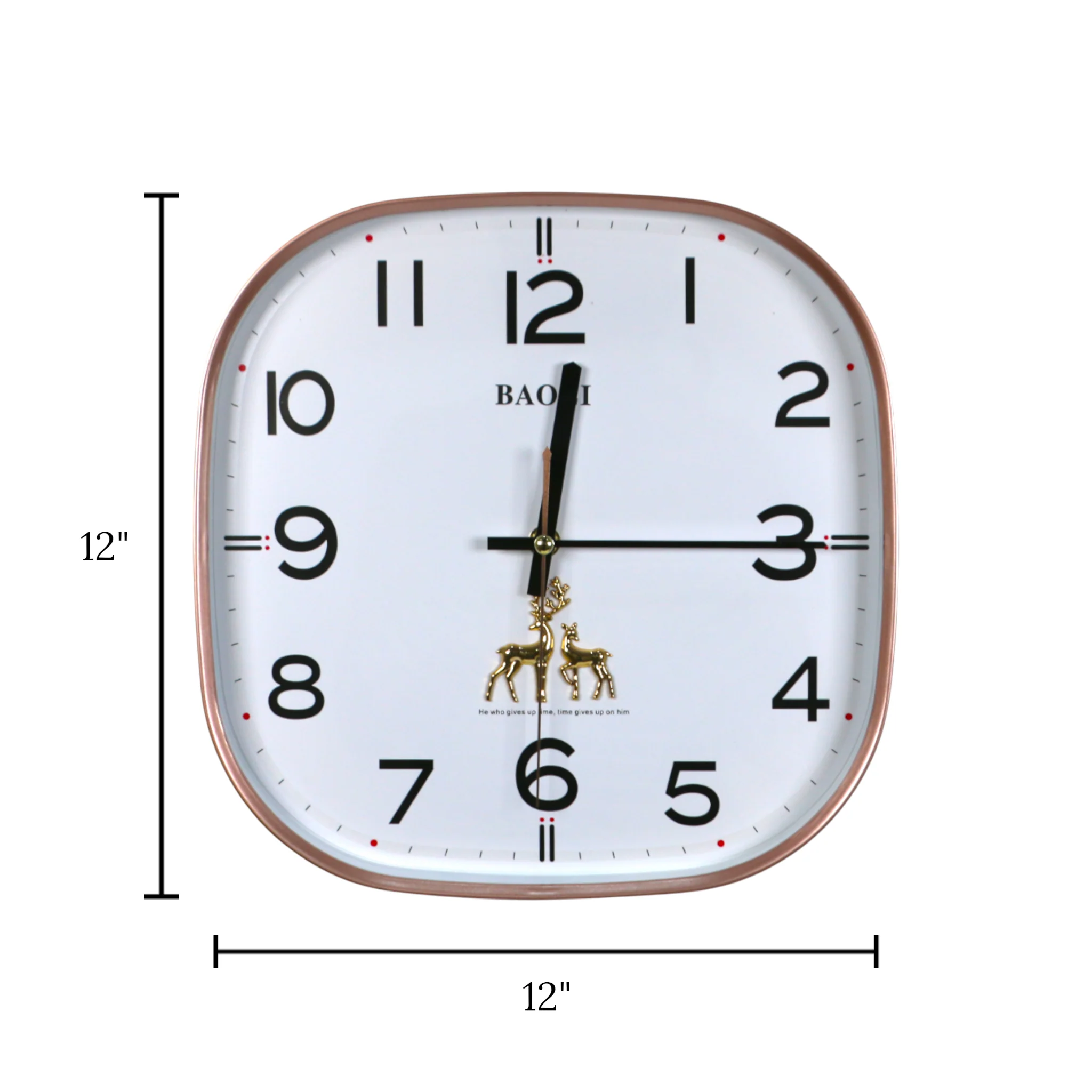 wall clock square china 11.6"x11.6" - Image 2