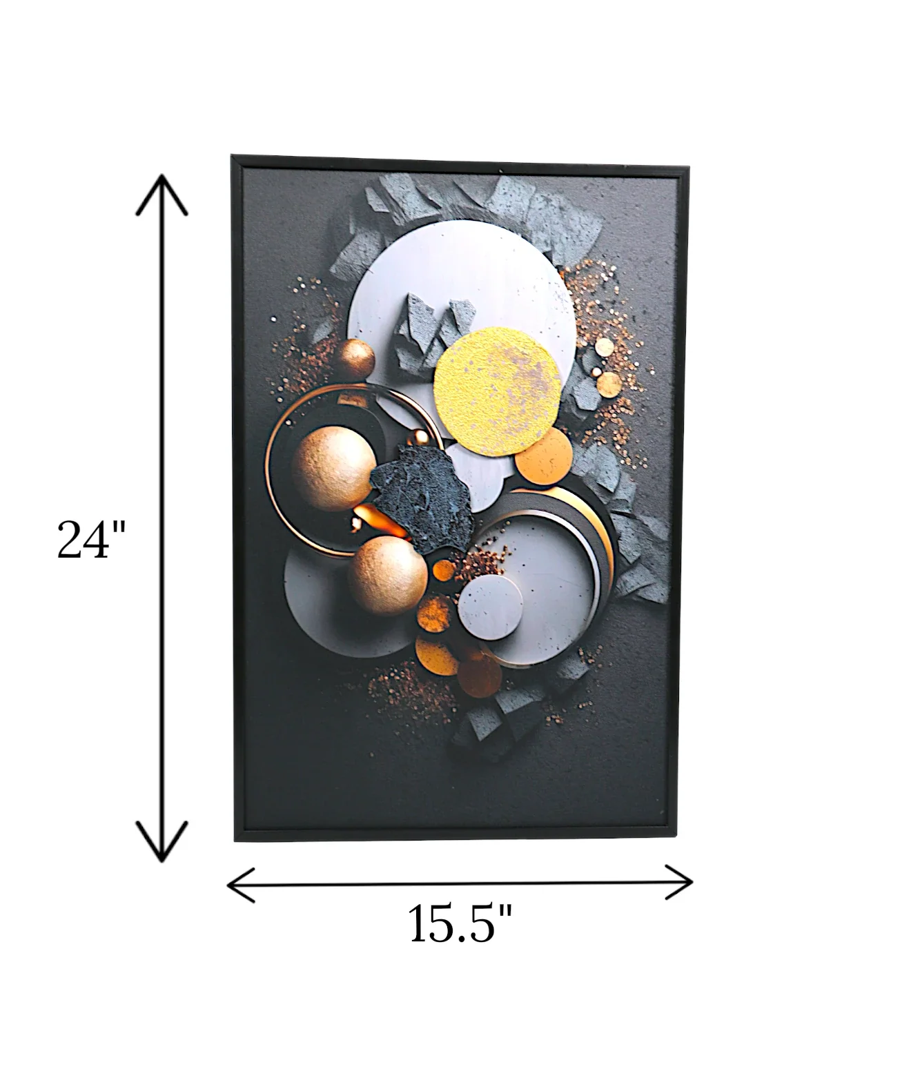 wall painting 3d circles china " "24x15.5" - Image 2