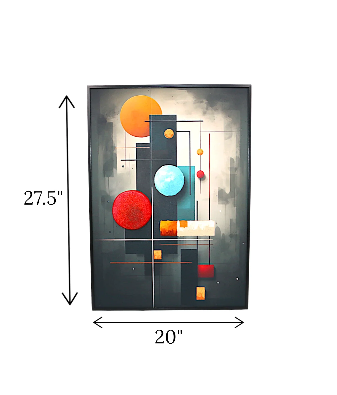 wall painting 3d multi circle china "27.5x20" - Image 2