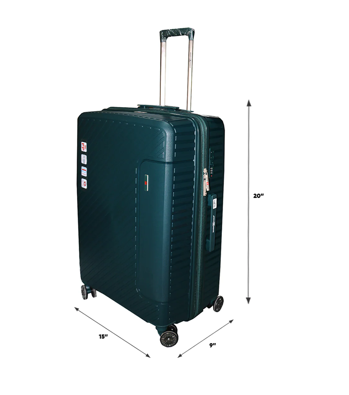 wangbo luggage trolley travel bag 2 handle 20" china d811 - Image 2