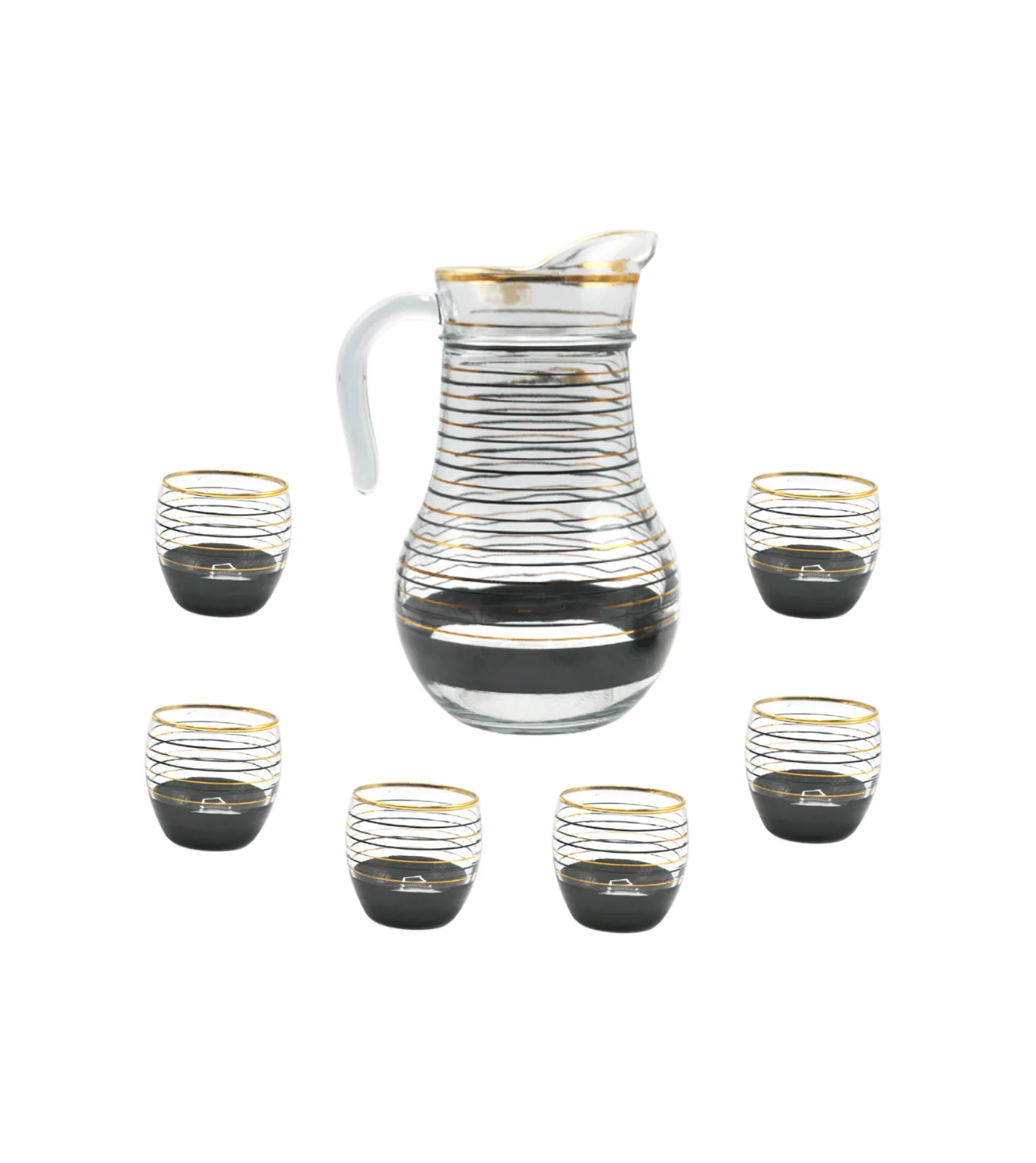nova water set 7pc black ring - Image 2