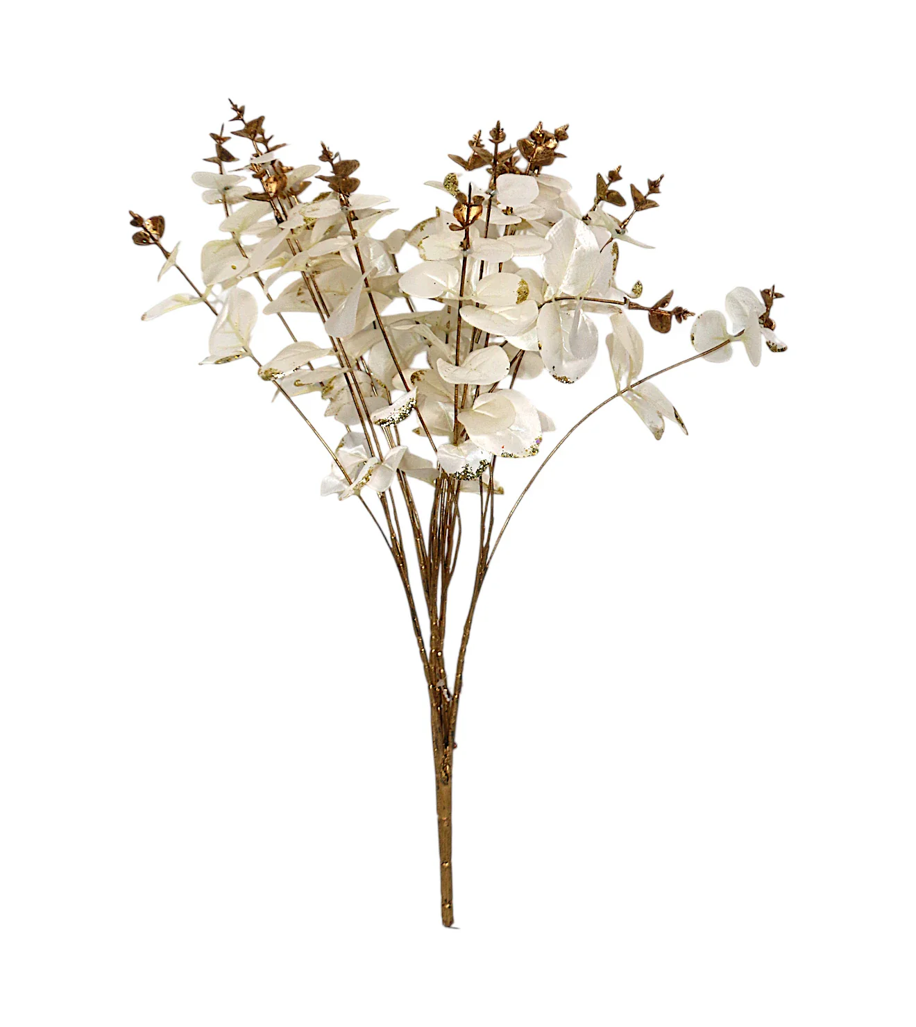 white artifical leaf bunch 19" china