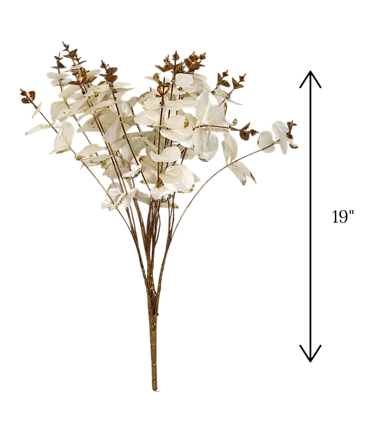 white artifical leaf bunch 19" china - Image 2