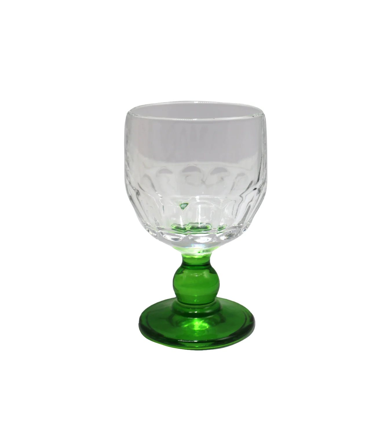 wine 6pc china 266 green base - Image 2