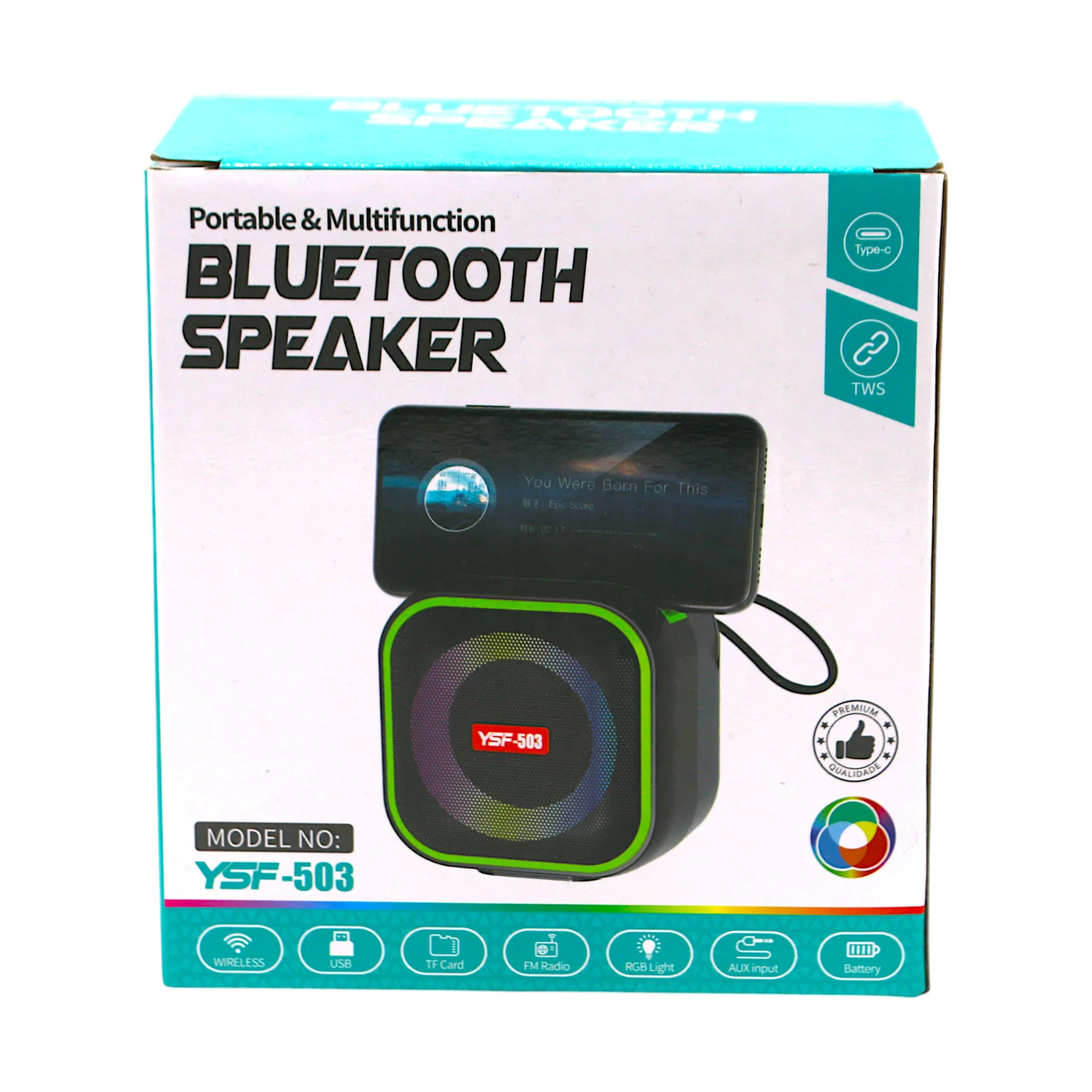 wireless speaker with led lights & usb china - Image 2