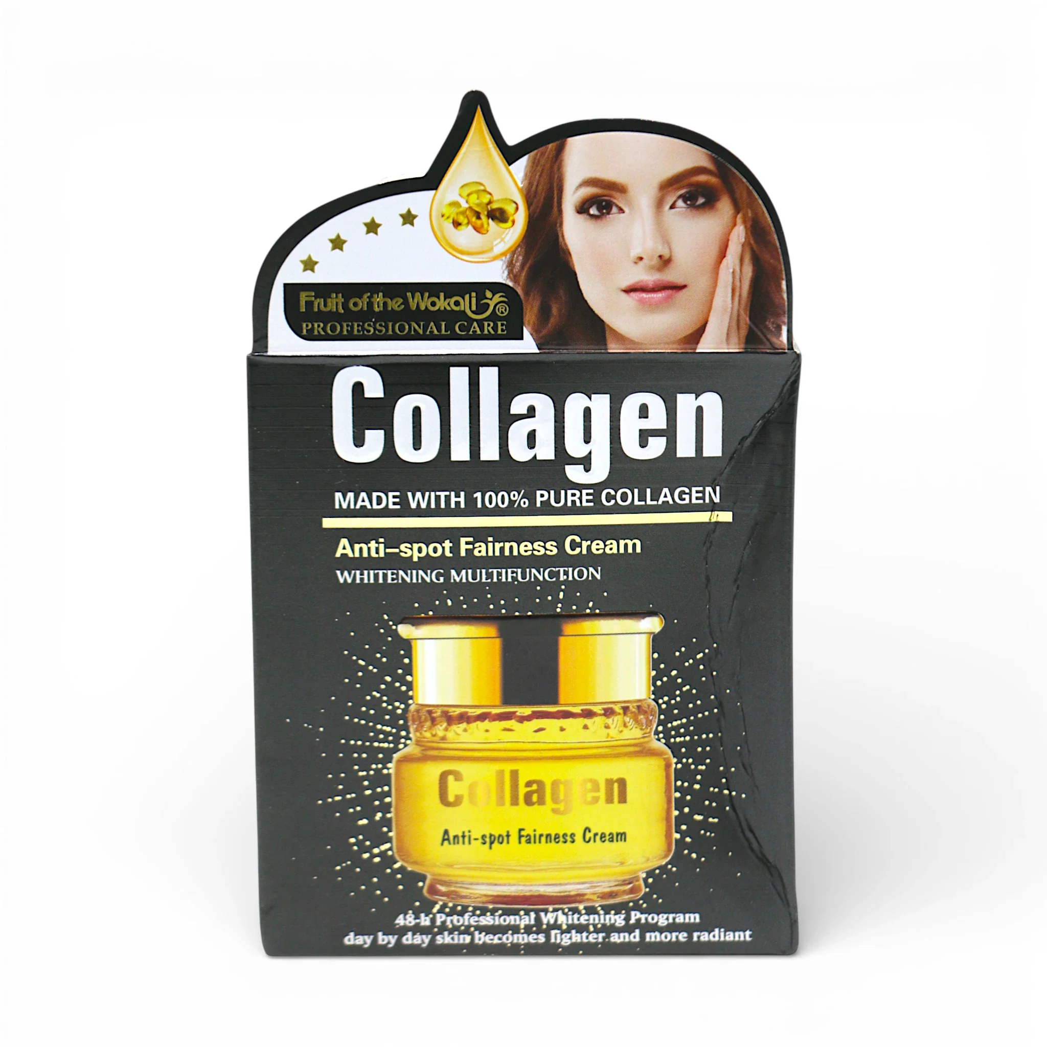 wokali cream anti spot fairness collagen 55g - Image 2