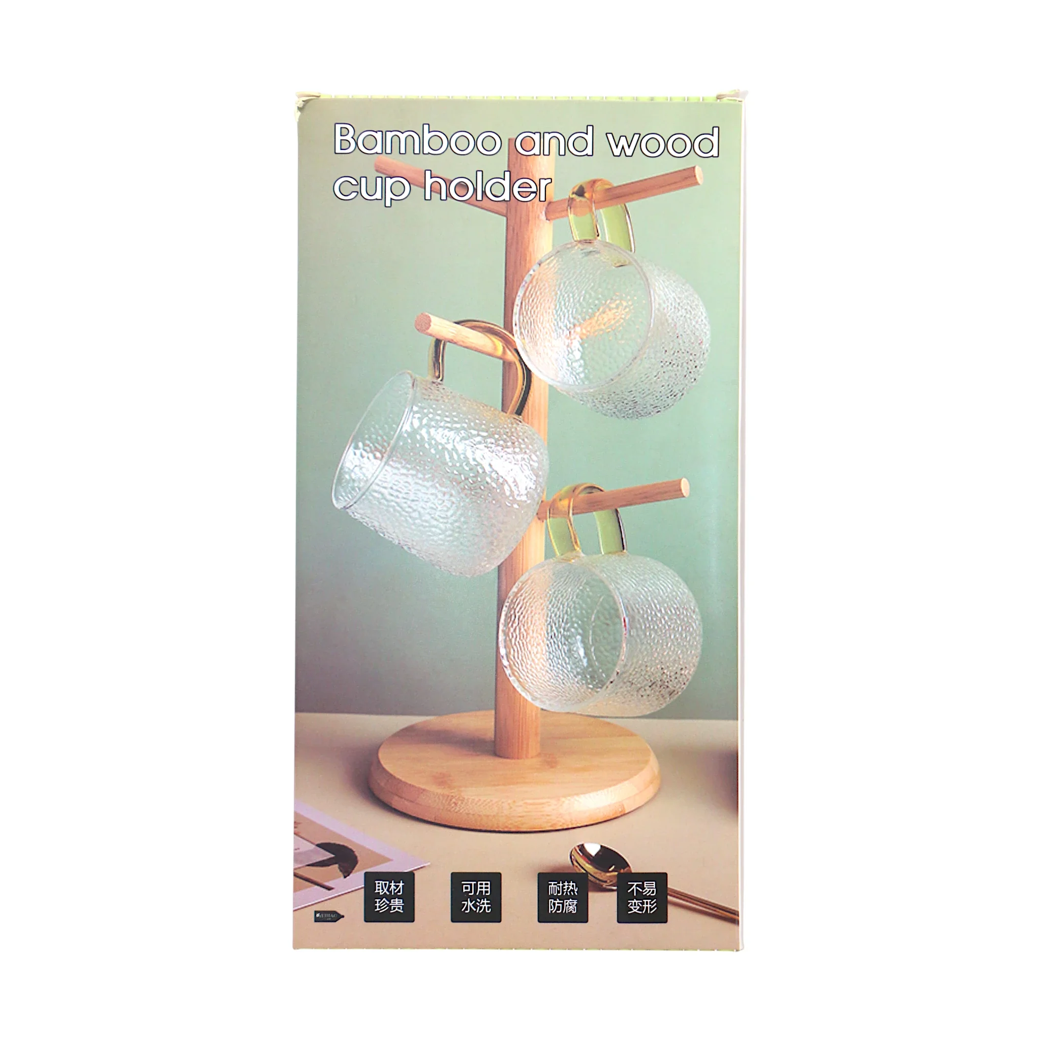 wood cup stand 6s china - Image 2