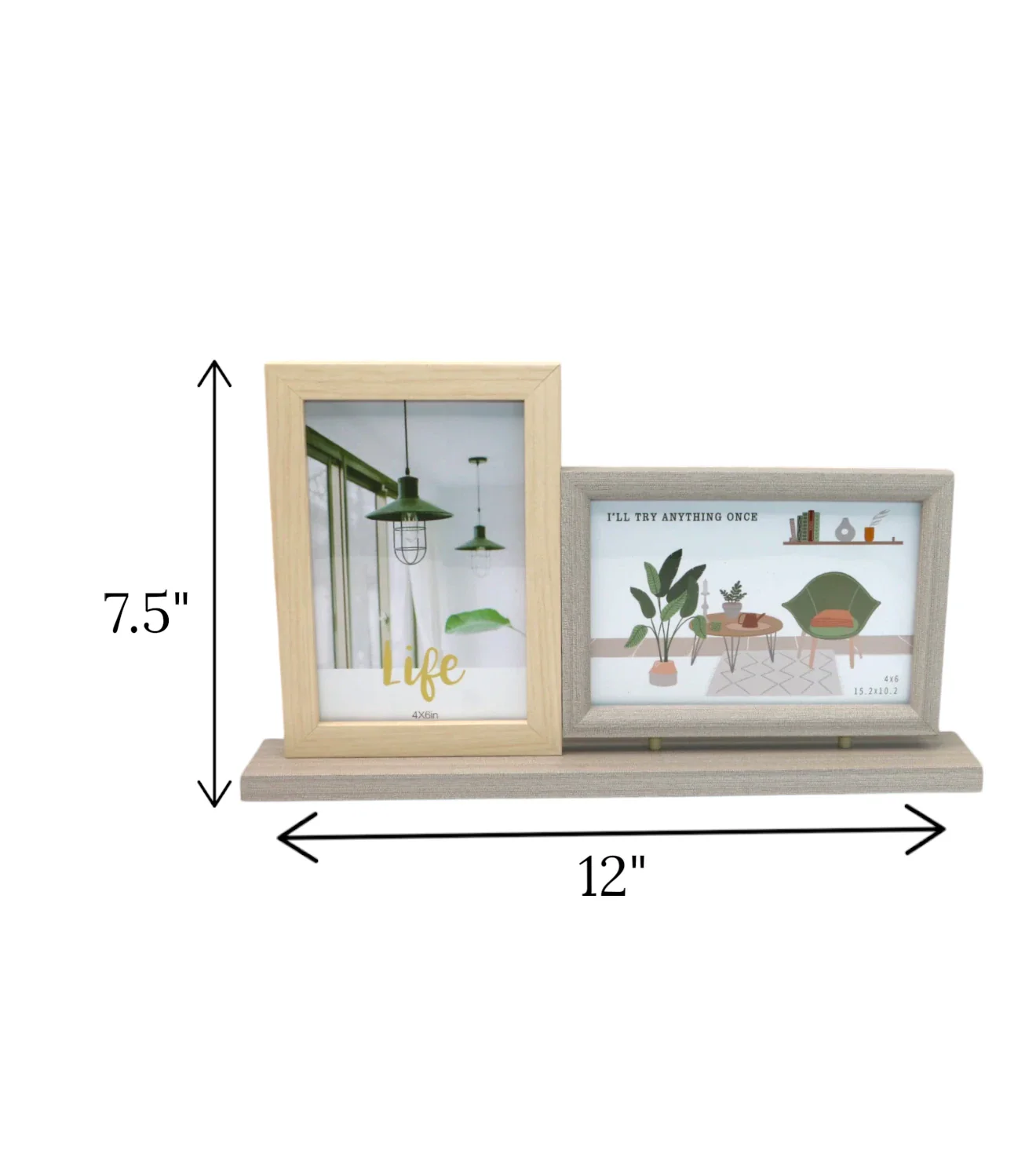 wood photo frame 2 in 1 multi china "7.5x12" - Image 2