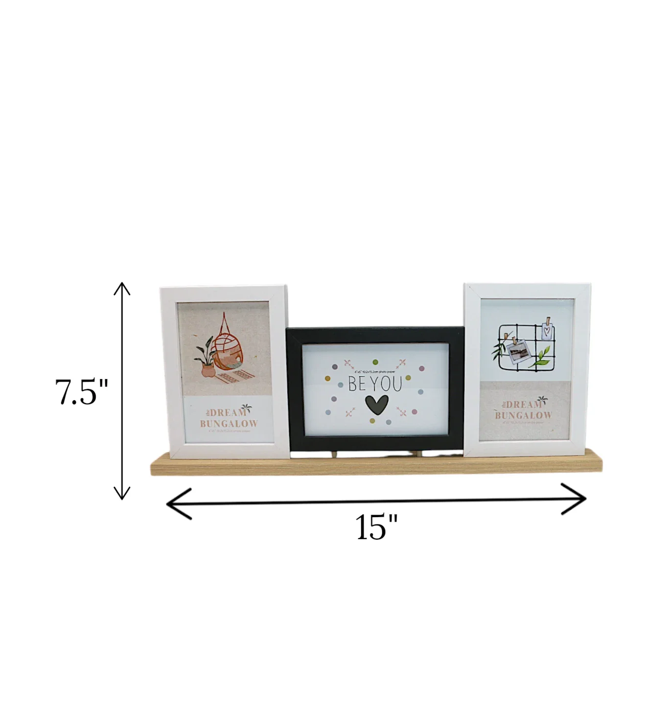 wood photo frame 3 in 1 multi china "7.5x15" - Image 3
