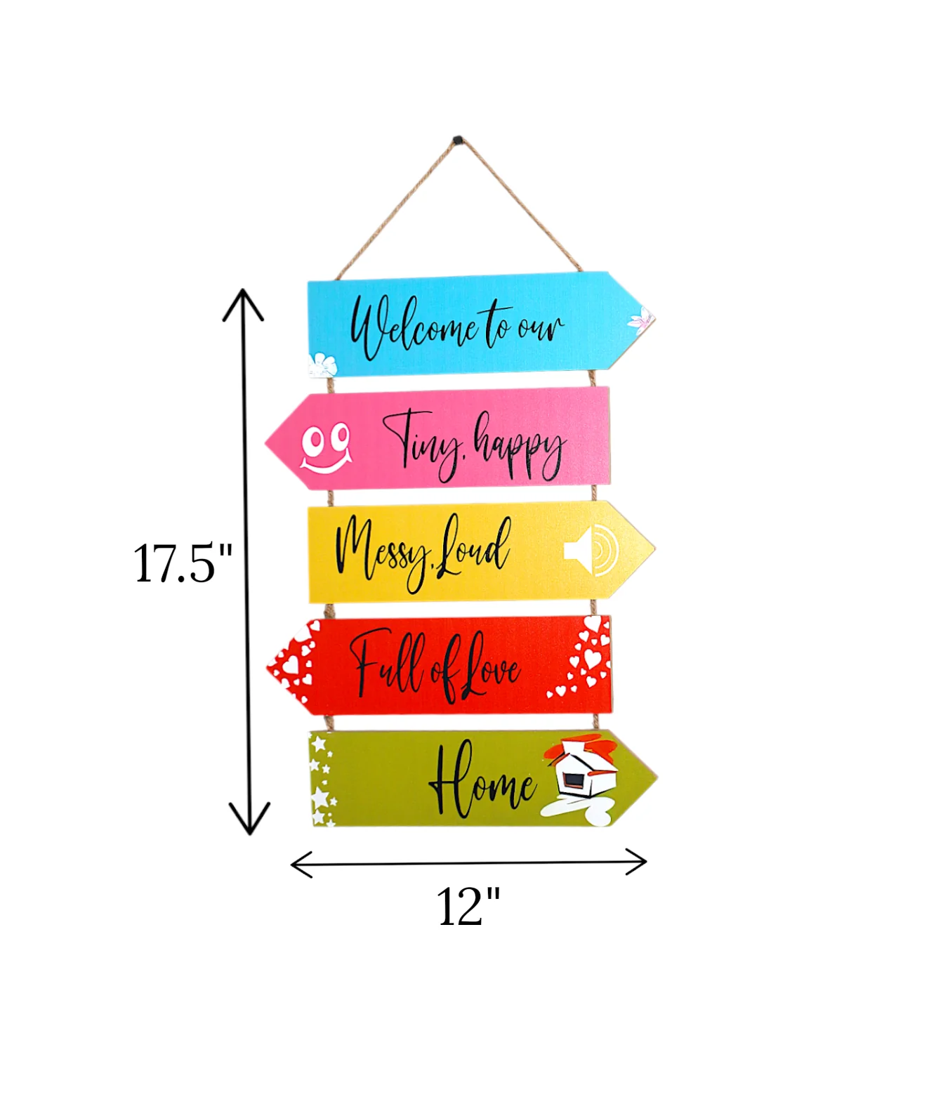 wooden home wall hanging china "17.5x12" - Image 2