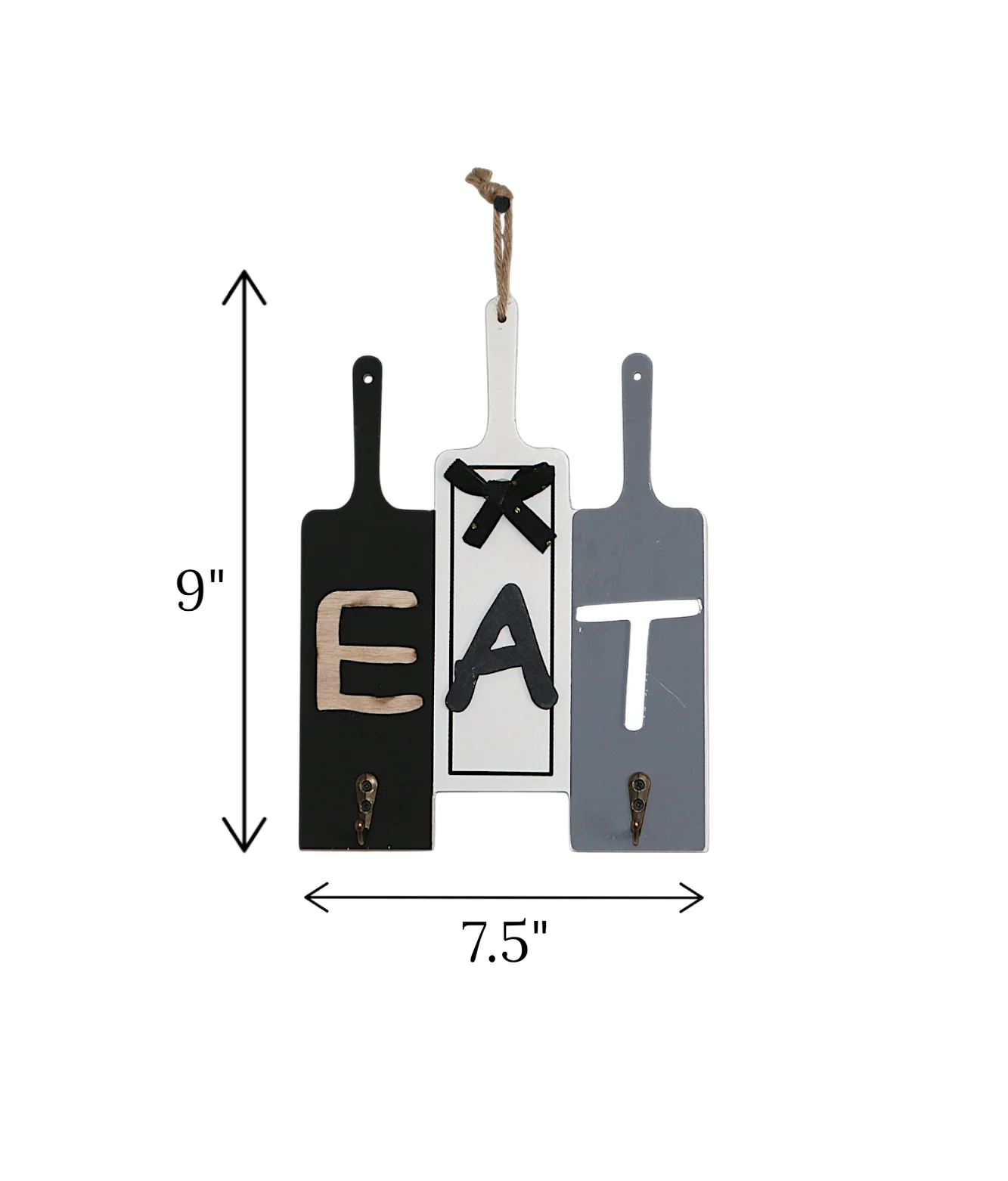 wooden wall hanging bat eat china "9x7.5" - Image 2