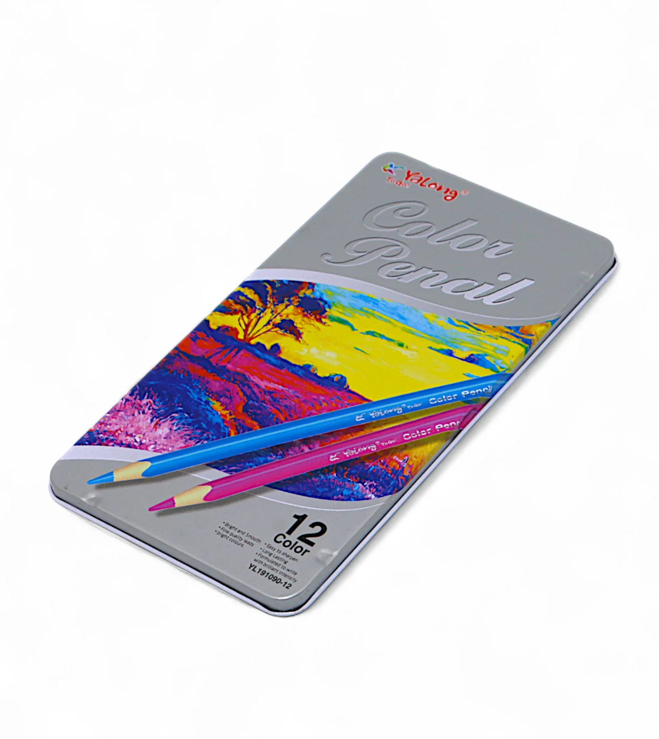 yalong color pencil metal box 12 color yl191090-12 china - Image 2